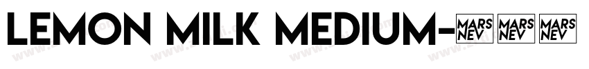 lemon milk medium字体转换